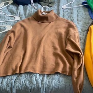 Tan turtle neck